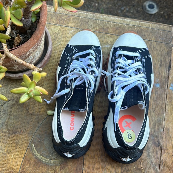 Converse Run Star Motion Ox Platform Trainers Black size mens 7.5 woman 9 - Picture 9 of 10